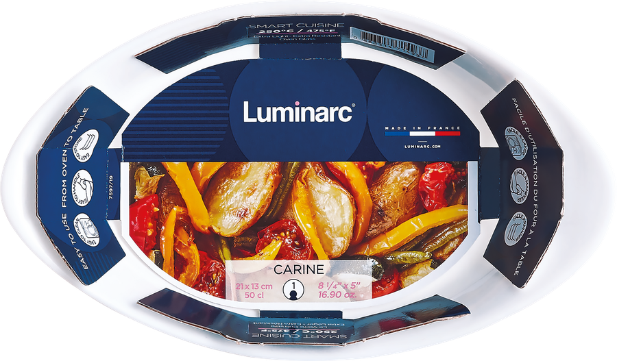 

Форма для запекания Luminarc smart cuisine 21х13 см, овальная, жаропрочное стекло арт. Q5597