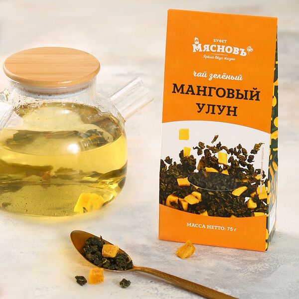 Чай зеленый листовой Манговый Улун МясновЪ Буфет