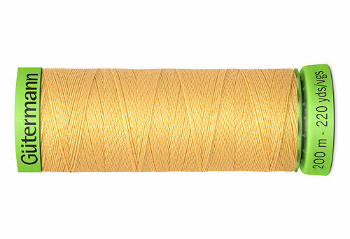 744581 Нить Extra Fine 150 для особо деликатных тканей, 200м, 100% п/э Gutermann(415 желтая охра)