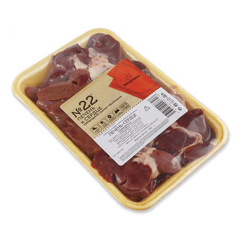 Печень-сердце куриные Пестречинка охлажденные вес