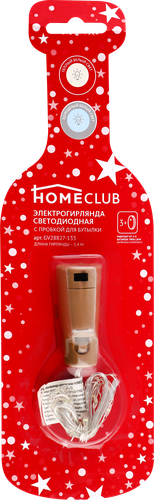 

Гирлянда HOMECLUB 15LED-ламп, IP20 Арт. GV28827-133, в ассортименте