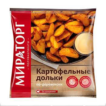 

Картофельные дольки Мираторг по-деревенски с кожурой 400г, Россия