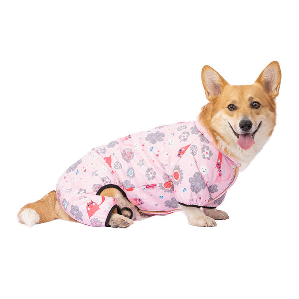 Комбинезон с котами Petmax 2XL розовый (девочка)