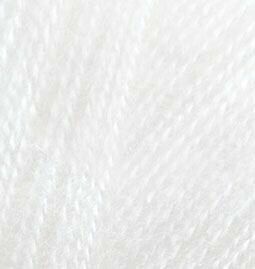 Пряжа ALIZE 'Angora real 40' 100 гр. (40% шерсть, 60% акрил)(55 белый)