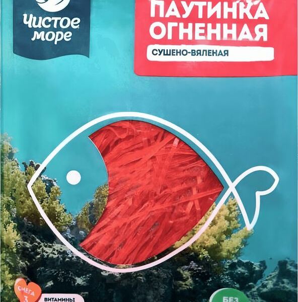 Кальмар Чистое море паутинка огненная с перцем 40 г