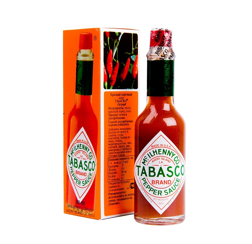 

Соус красный перечный Tabasco 60 мл