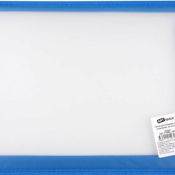 Папка для тетрадей A4 на молнии с 1 отделением, цвет: синий ТМ ArtSpace (АртСпейс)