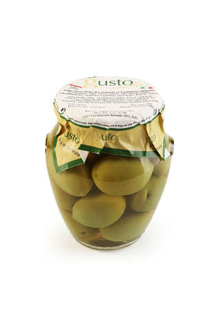 Большие зеленые оливки с косточкой 290г Bella Contadina