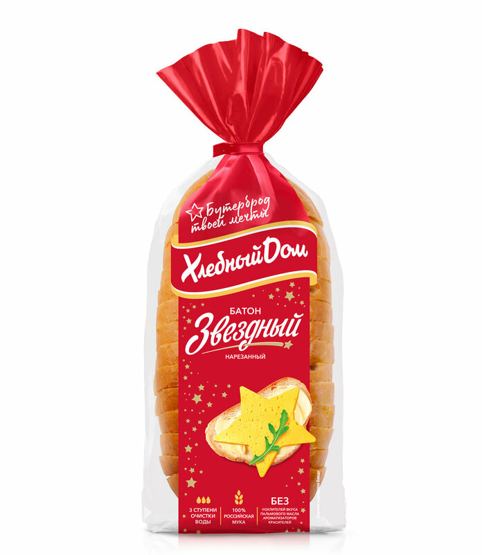 Купить Батон "Звездный" нарезной ТМ Хлебный дом по низкой цене с ...