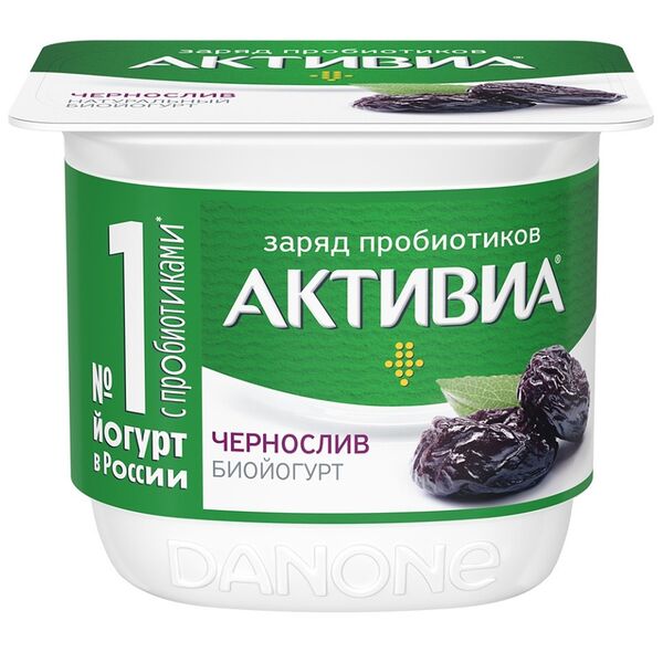 Йогурт АктиБио с черносливом 2,9% БЗМЖ 130г