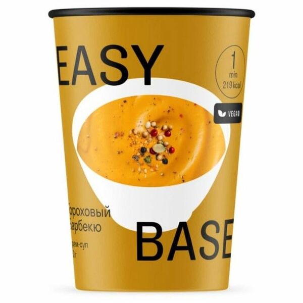 Easy Base Крем-суп гороховый моментального приготовления Барбекю 50г