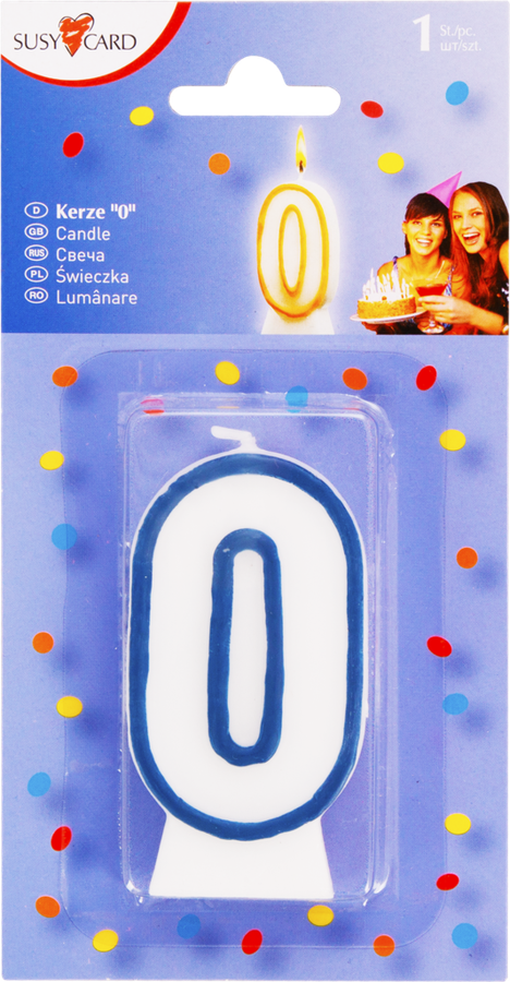 

Свеча HERLITZ цифра 0, в ассортименте