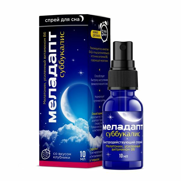 Меладапт Суббукалис спрей 10 мл