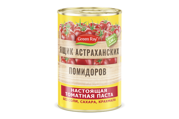 

Паста томатная Ящик астраханских помидоров 380 г