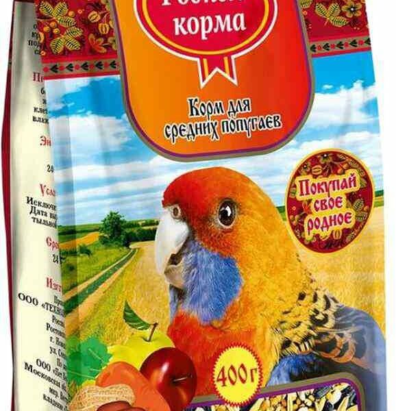 Корм для средних попугаев Родные Корма Стандарт