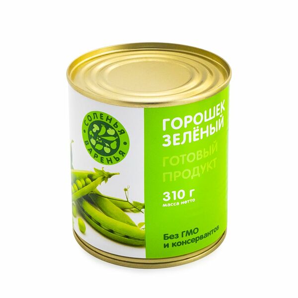 Горошек зелёный, Соленья&Варенья, 310 г