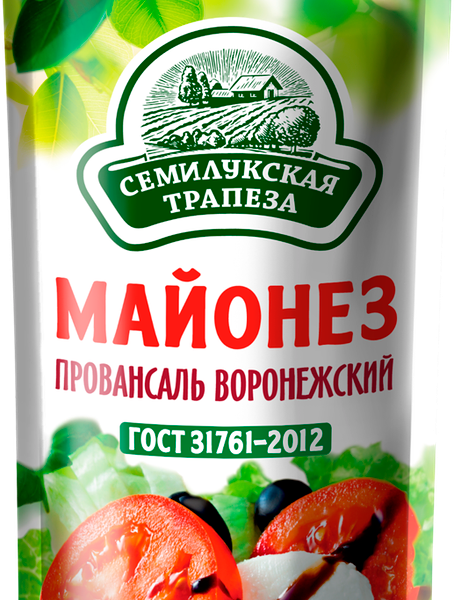 Майонез СЕМИЛУКСКАЯ ТРАПЕЗА Провансаль Воронежский 51%