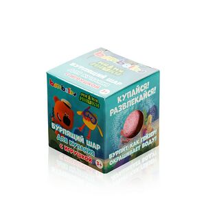 Бурлящий шар для купания Bambolina Ми-ми-мишки с игрушкой 3+ 