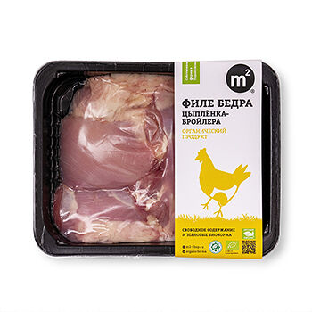 Филе бедра цыпленка-бройлера б/к, без кожи Ферма М2, Россия