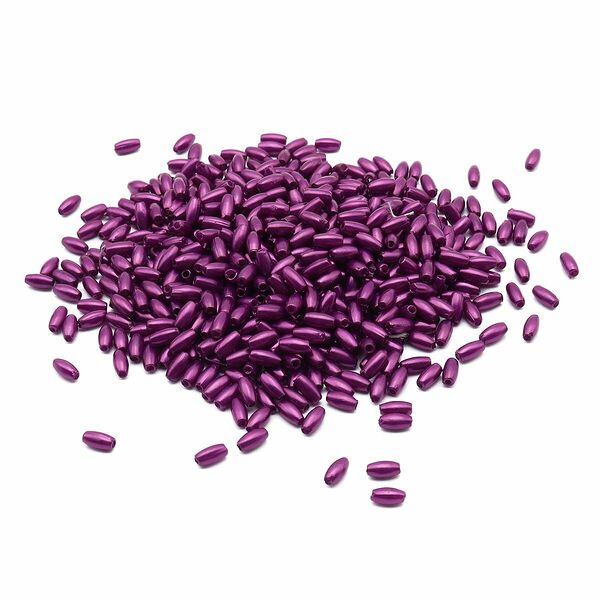 4AR293/294 Бусины жемчуг, пластик 3*6мм, 15гр/упак, Astra&Craft(темно-сиреневый)