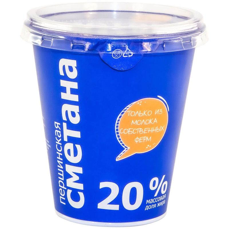 

Сметана Першинское/Першино 20% 330 г дизайн упаковки в ассортименте