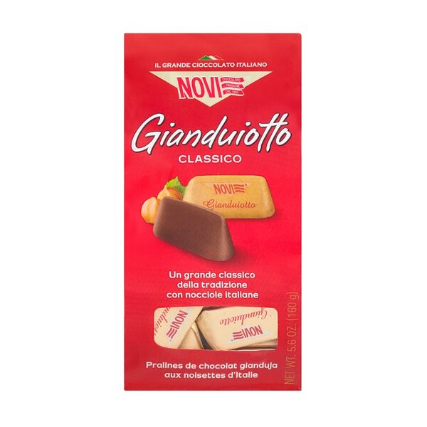 Конфеты Novi из молочного шоколада с начинкой шоколад Джандуйя 160г, Италия