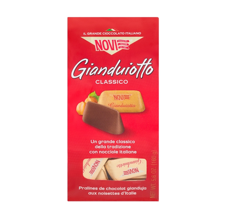 

Конфеты Novi из молочного шоколада с начинкой шоколад Джандуйя 160г, Италия