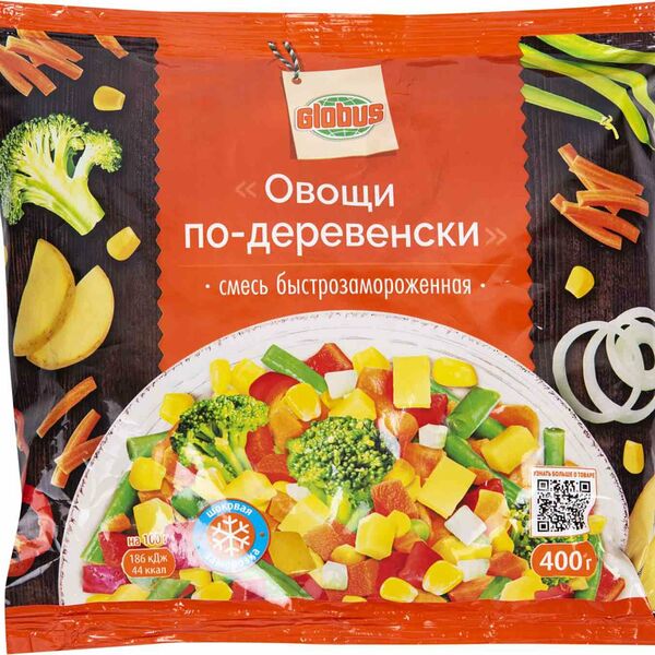 Овощи быстрозамороженные Глобус по-деревенски