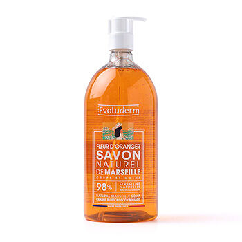 Мыло жидкое Evoluderm Orange Blossom марсельское 1л, Франция