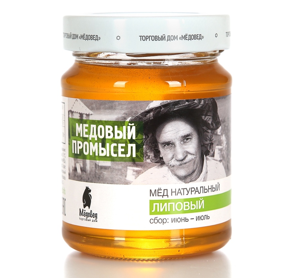 

Мед липовый Мёдовед Медовый промысел натуральный 350 г