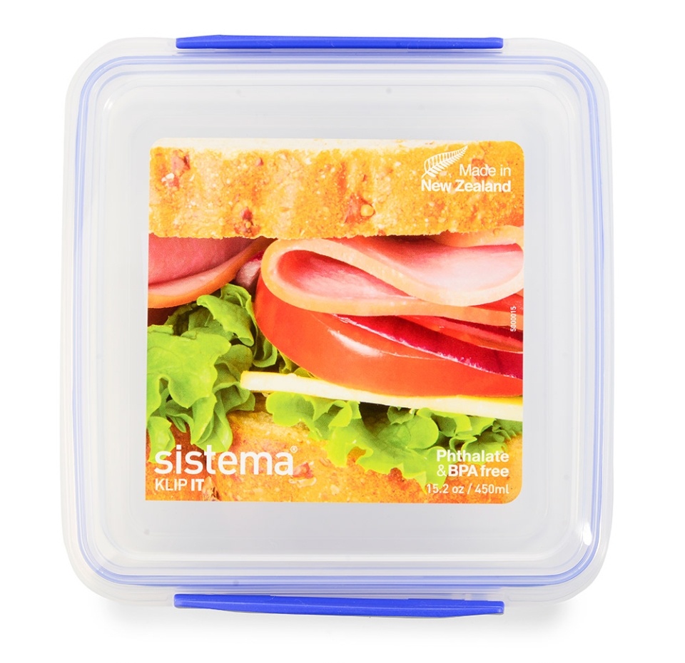

Контейнер для сэндвичей Sistema 450 мл
