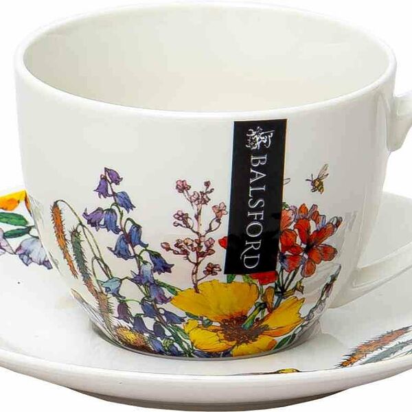 Чайная пара фарфоровая Balsford Полевые цветы, 250 мл