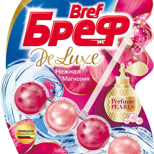 Туалетный блок Bref Deluxe Нежная магнолия, 1 шт