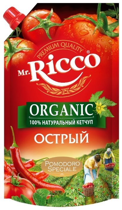 

Кетчуп Mr.Ricco острый 350 г