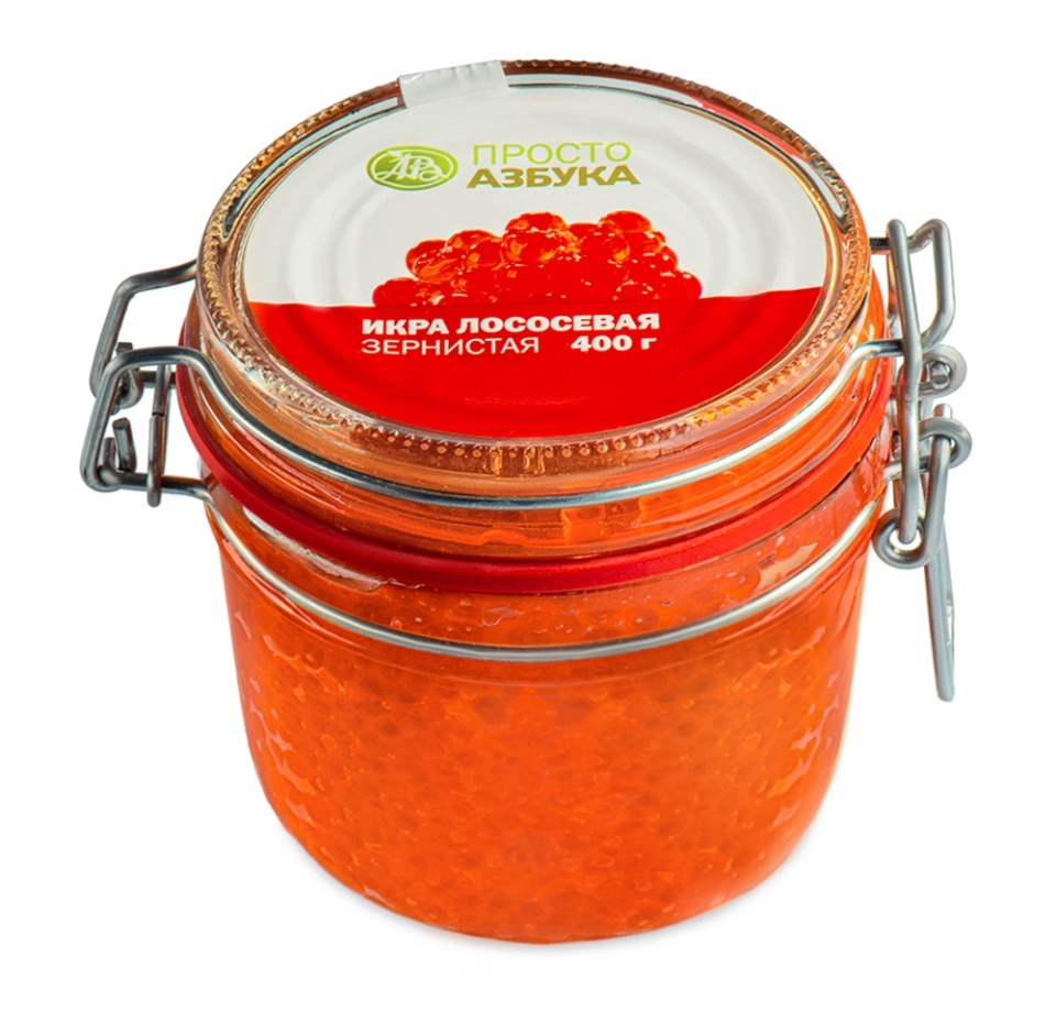 

Икра лососевая Просто Азбука зернистая горбуши 400г, Россия