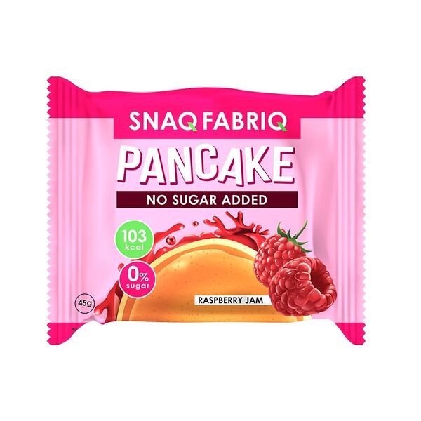 Snaq Fabriq Pancake Протеиновое печенье малиновый джем без сахара 45 г