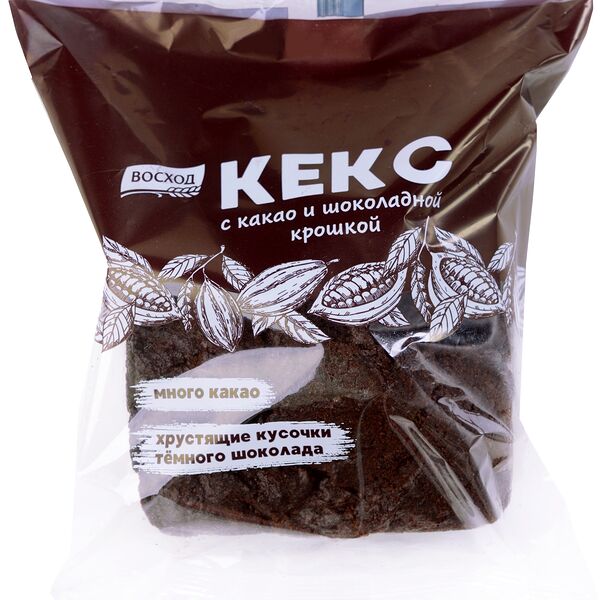 Кекс ВОСХОД с какао и шоколадной крошкой