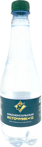 Вода минеральная Красноусольская целебная лечебно-столовая природная газированная 0.5 л