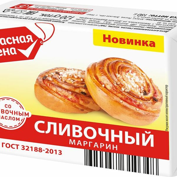 Маргарин Красная Цена Сливочный 40% 180г