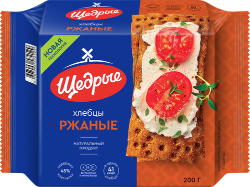 

Хлебцы ржаные Щедрые 200 г