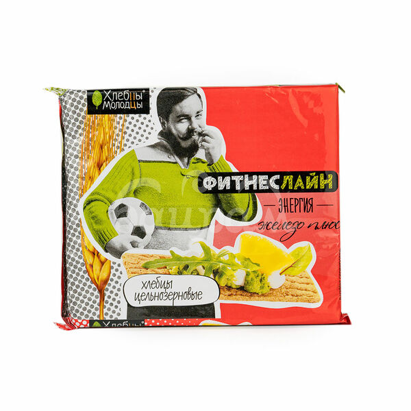 Хлебцы-Молодцы ФитнесЛайн 100гр Железо плюс Энергия