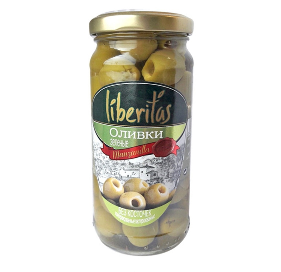

Оливки Liberitas зеленые без косточки 240 г, Испания
