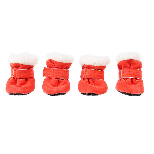 Ботинки замша малиновые L