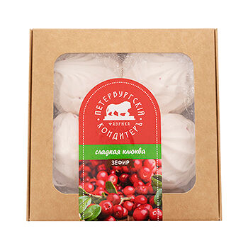 Зефир Петербургский КондитерЪ с ягодами клюквы Сладкая клюква