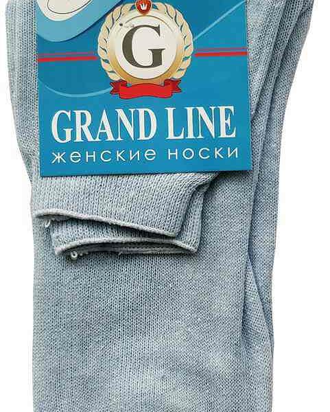 Носки женские Grand Line цвет: голубой, размер 23 (35-37)