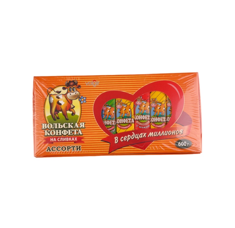 

Конфеты "Вольская конфета" Cream Fudge конфета на сливках ассорти 600 г