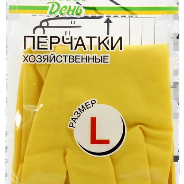 Перчатки хозяйственные Каждый день размер L, 1 пара