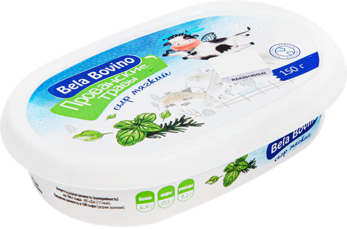 

Сыр мягкий BELA BOVINO Прованские травы 55%, без змж, 150г