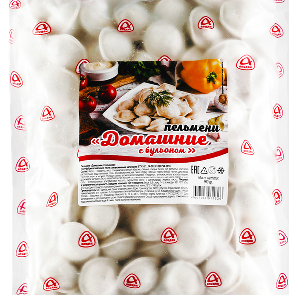 Пельмени Алидан домашние с бульоном 1 кг