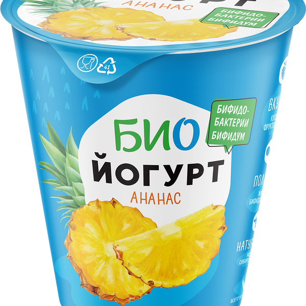 Биойогурт Вними-Сибирь ананас 1,5%, без змж